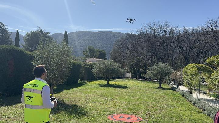 Vue aérienne par drone Provence-Alpes-Côte d'Azur
